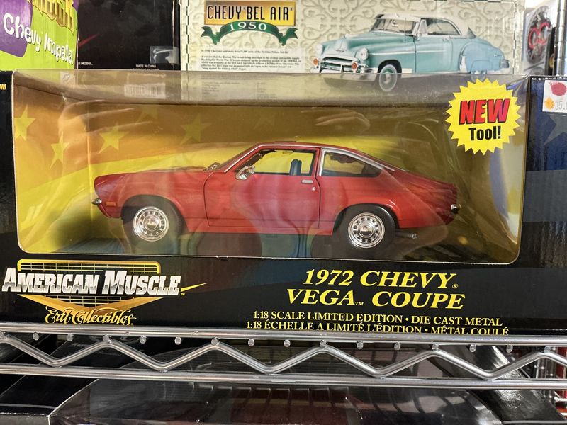 1972 Chevy Vega coupe red