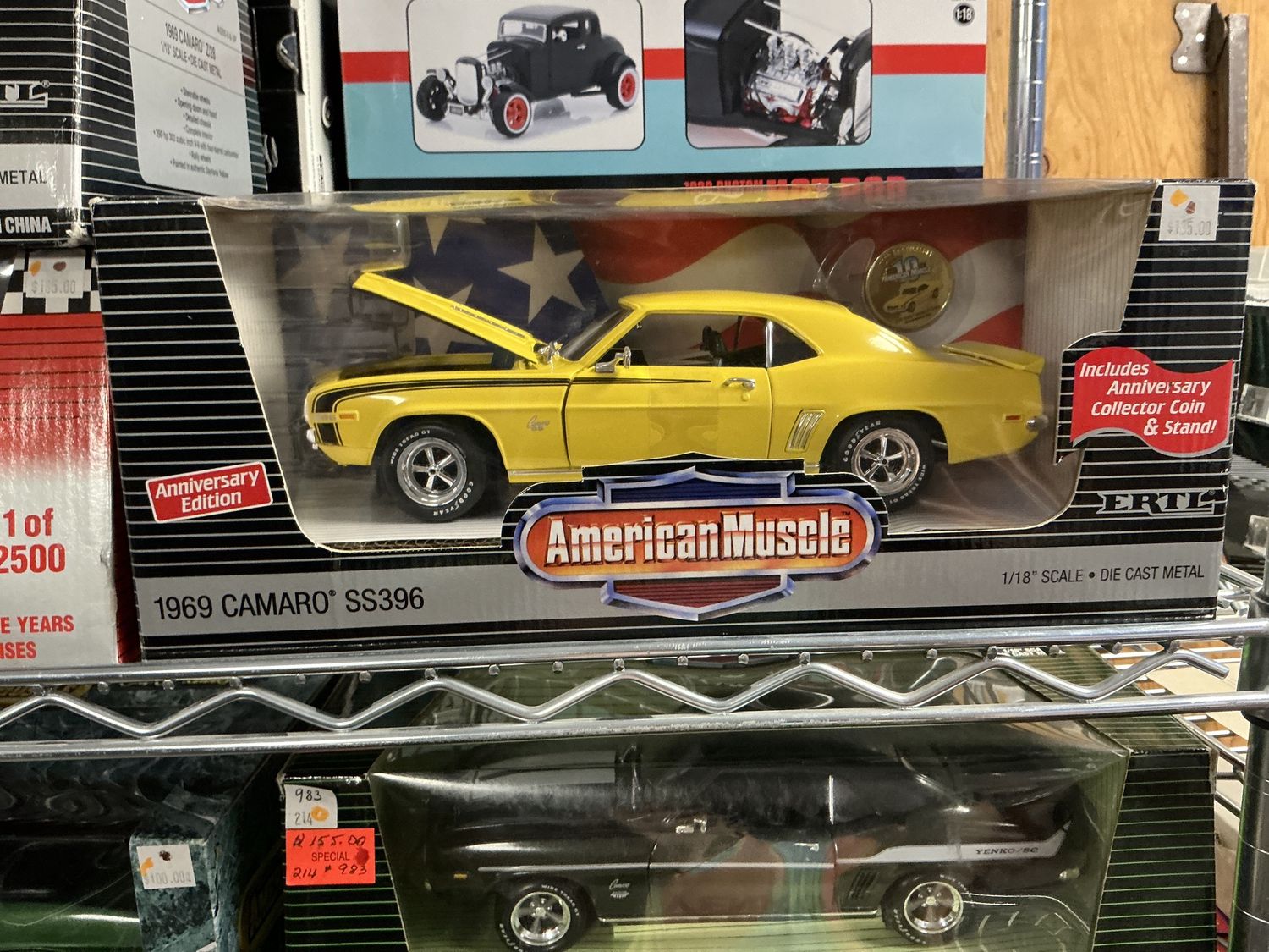 1969 Chevy Camaro SS 396 yellow