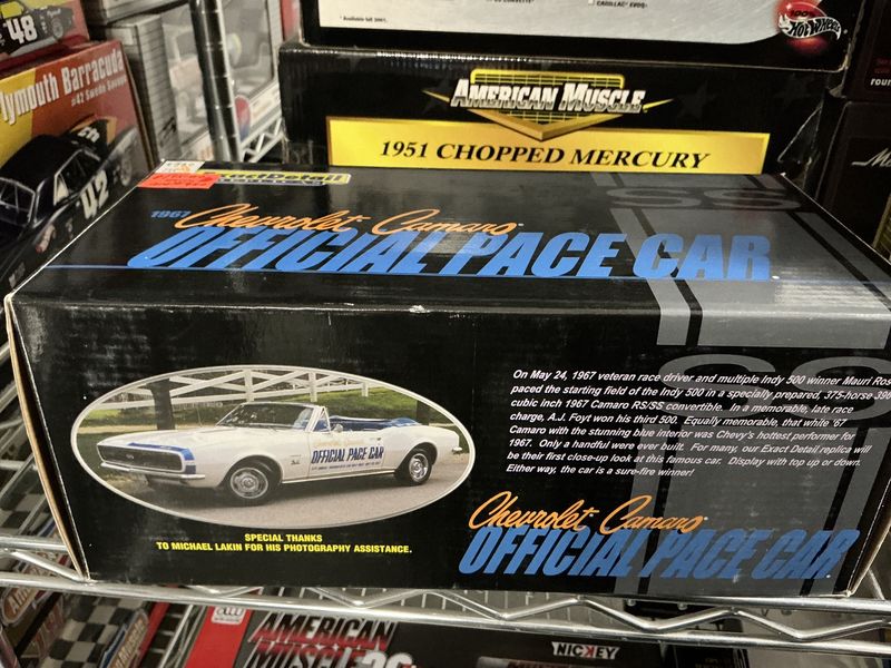 1967 Chevy Camaro official pace, car white