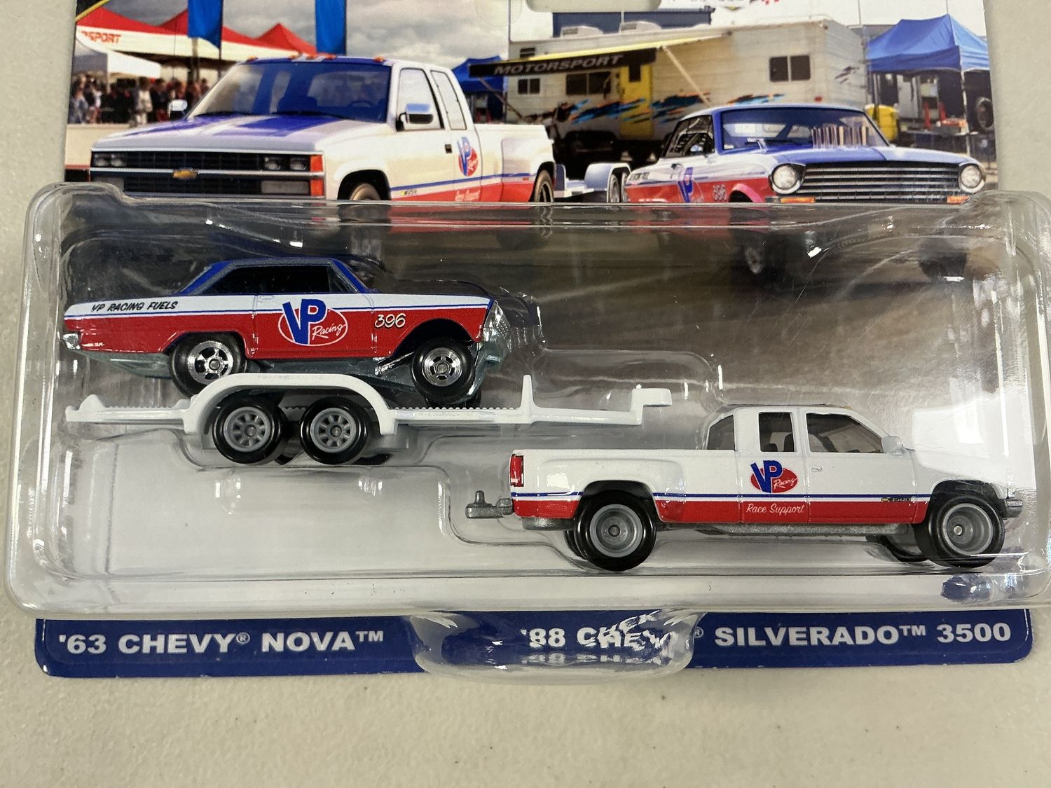 Team transport number 6863 Chevy nova 88 Chevy Silverado 3500