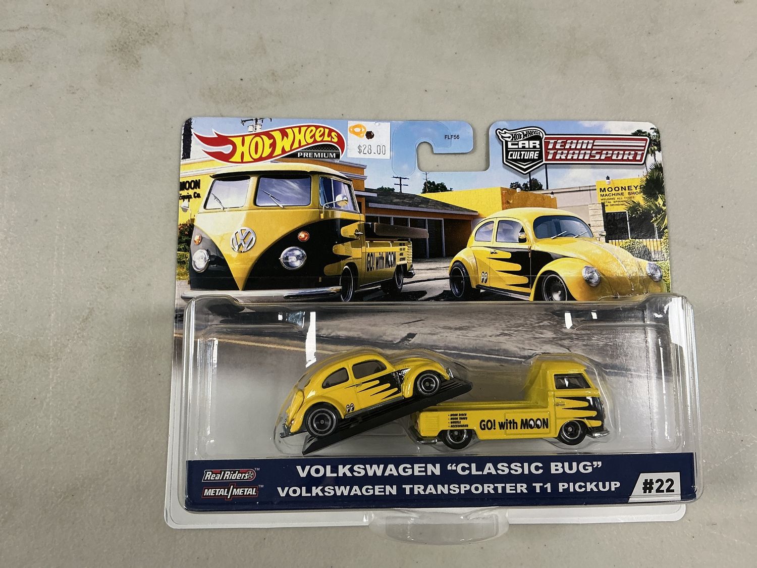 Team transport number 22 Volkswagen classic bug Volkswagen transporter T1 pick up