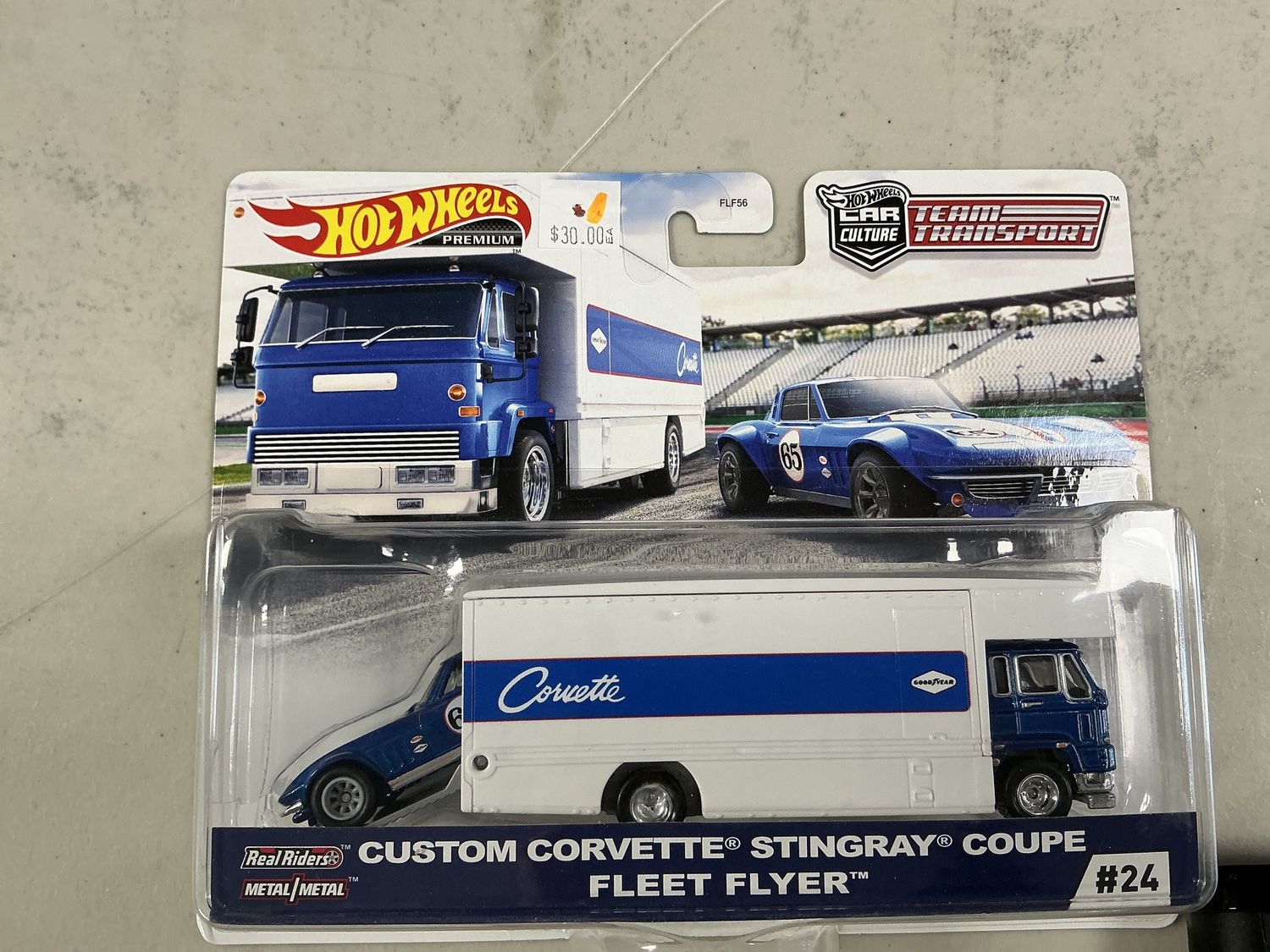 Team transport number 24 custom Corvette stingray, coupe fleet flyer