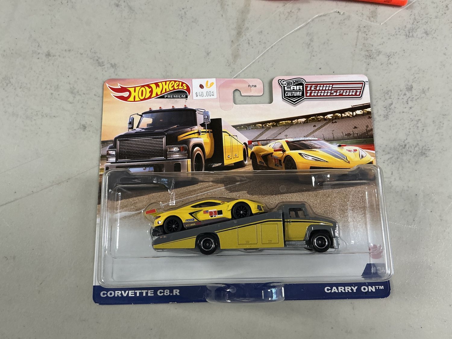 Team transport number 36 Corvette C8r carry-on