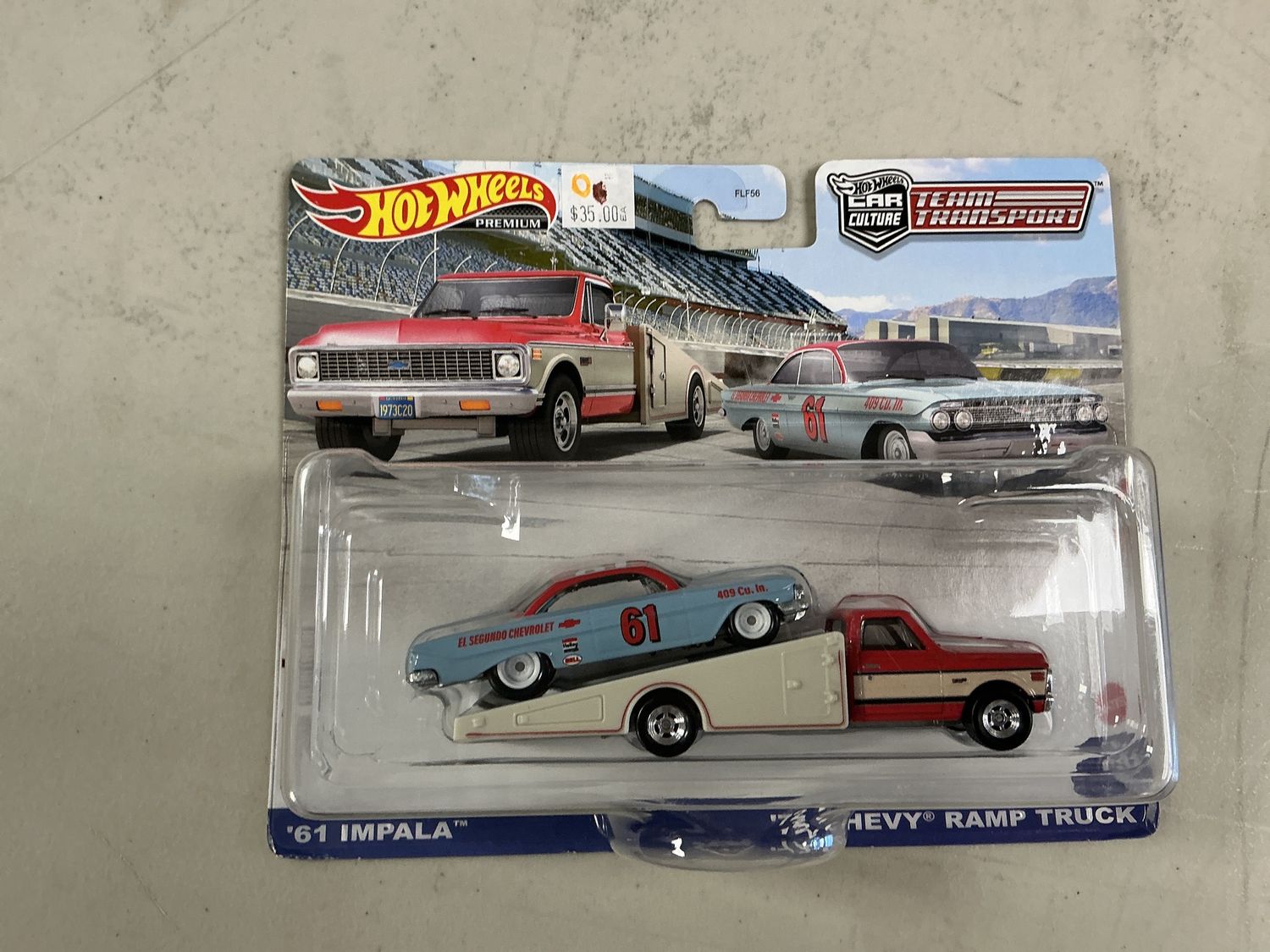 Team transport number 54, 1961 Impala 72 Chevy ramp truck