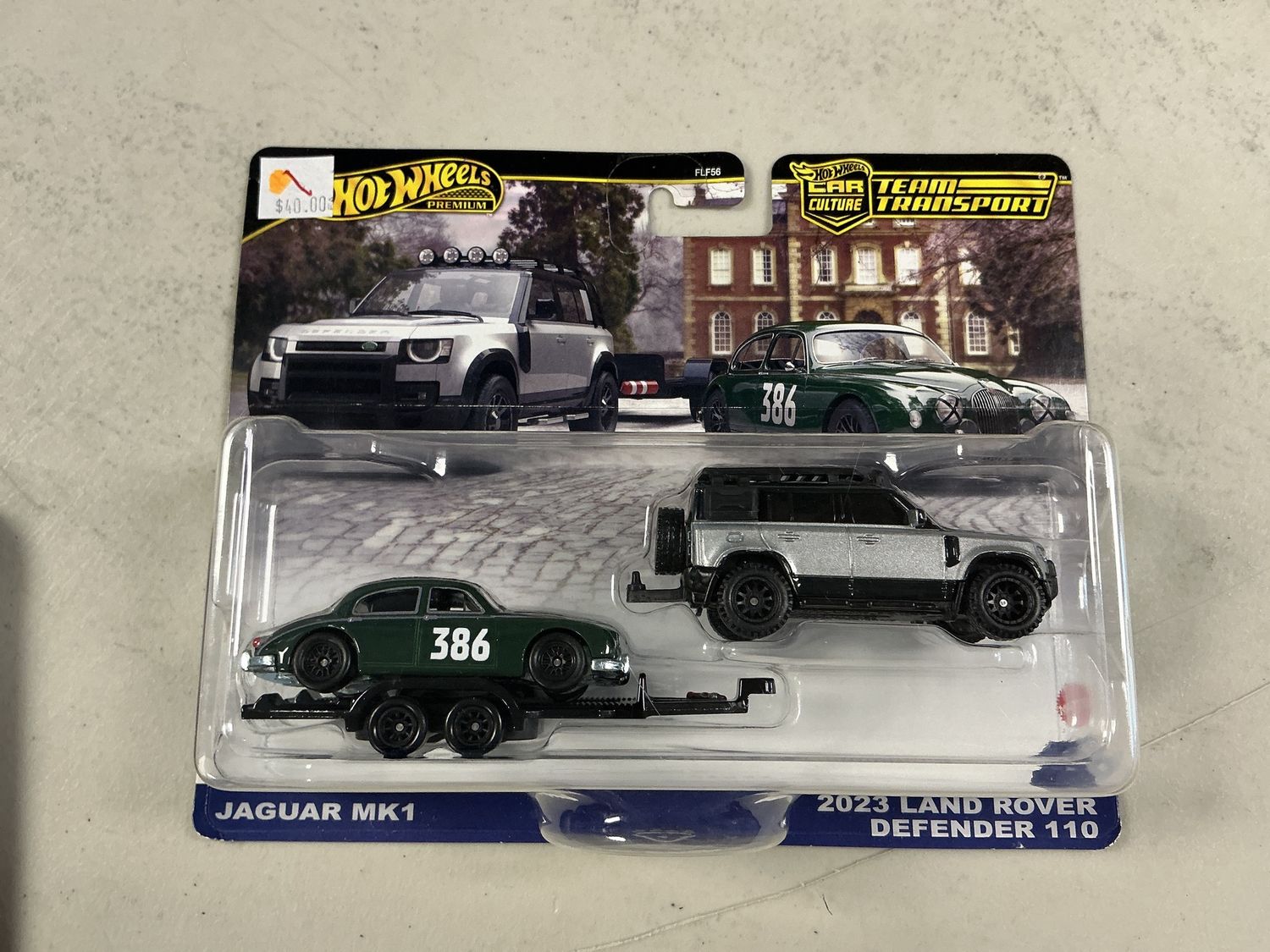 Team transport number 74 Jaguar with 2023 Land Rover defender 110