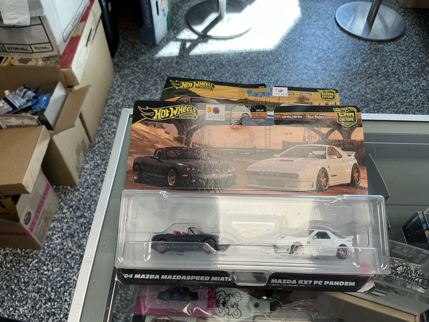 Two car set Mazda Miata and RX seven