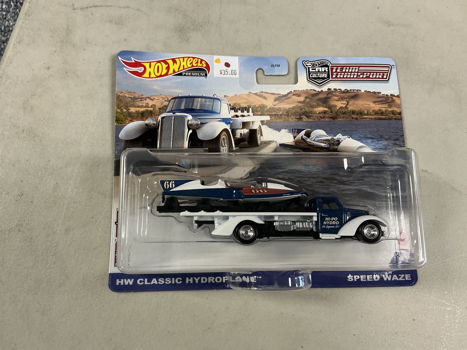 Team transport number 49 classic hydroplanes speed waves