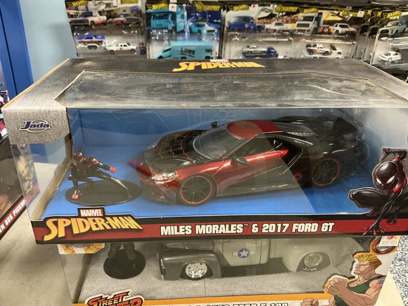 Spider-Man Miles Morales with the 2017 Ford GT