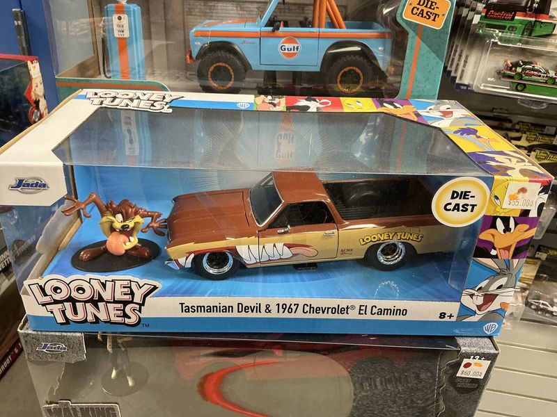 Tasmanian devil with 1967 Chevy El Camino