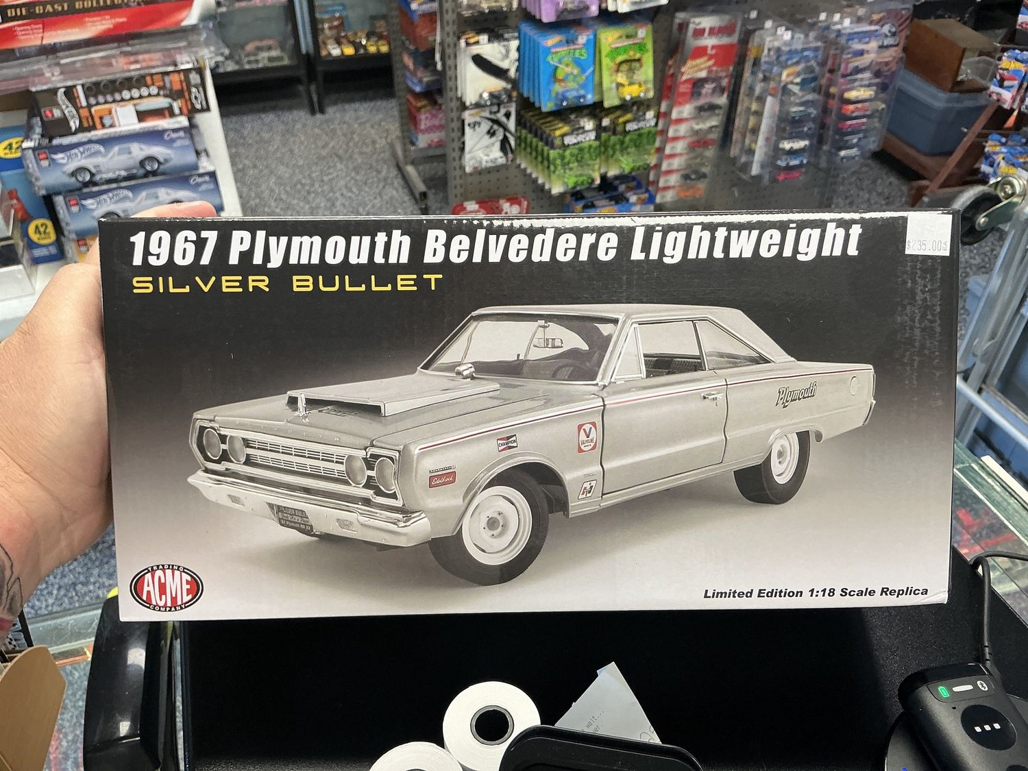 1967 Plymouth Belvedere silver bullet