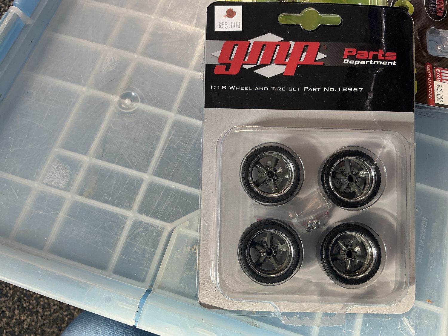 GMP parts department one and 18 wheel tire set