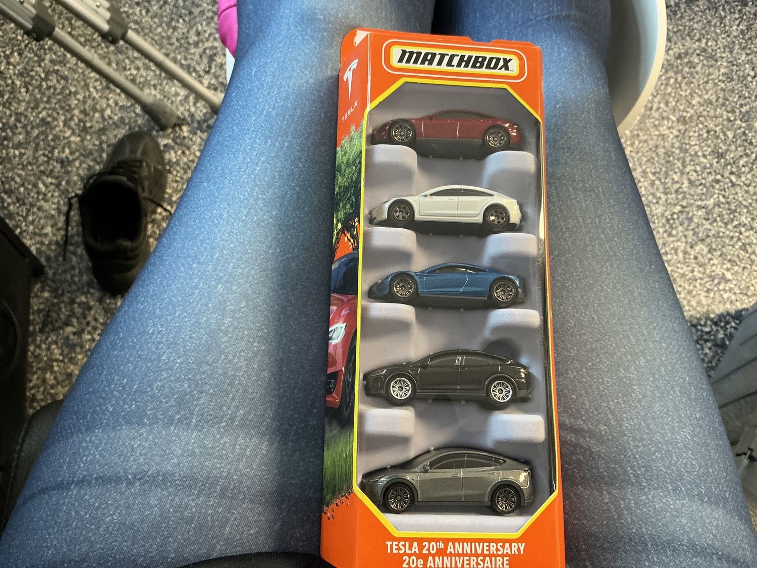 Matchbox five pack Tesla 20th anniversary