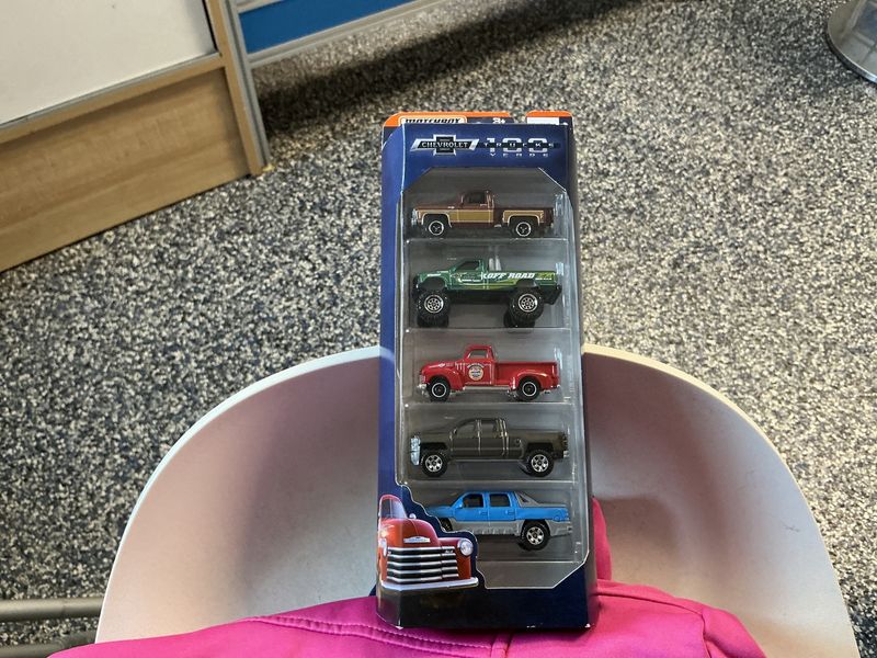 Five pack matchbox hundred years truck