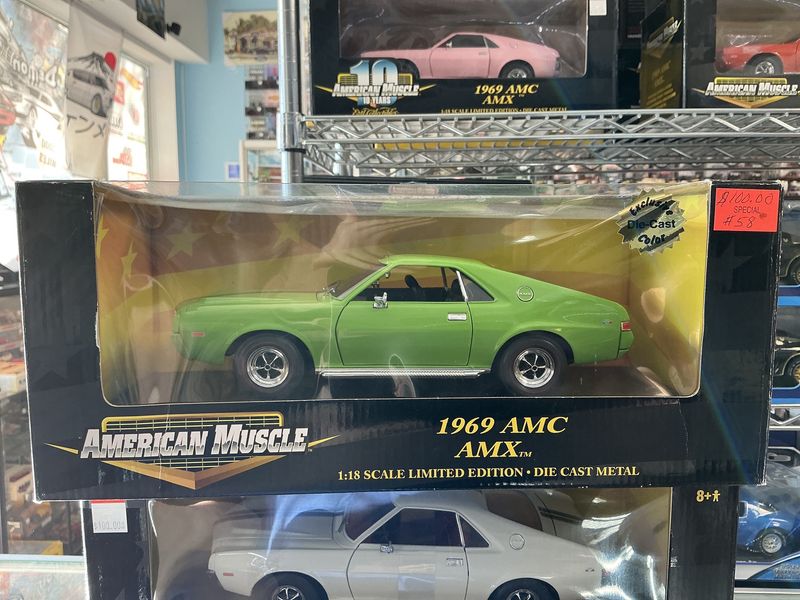 1969 AMC amx lime green