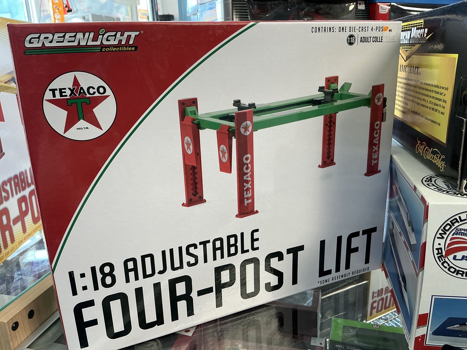 Texaco four post lift one and 18