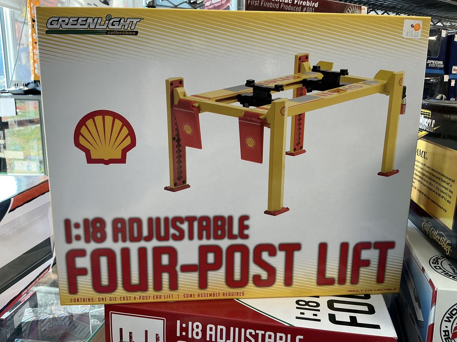 Shell four post lift one and 18