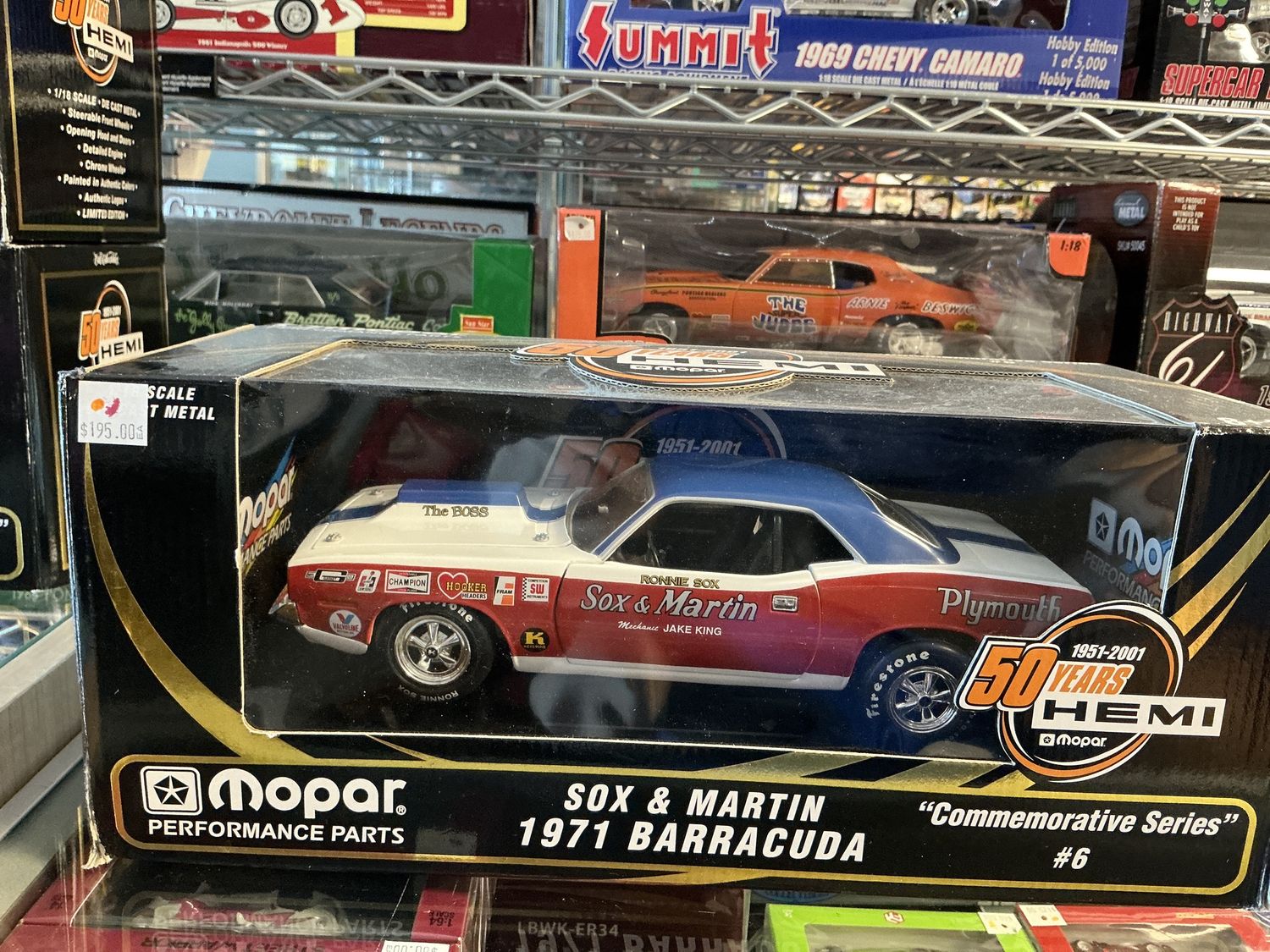 Socks and Martin 1971 barracuda