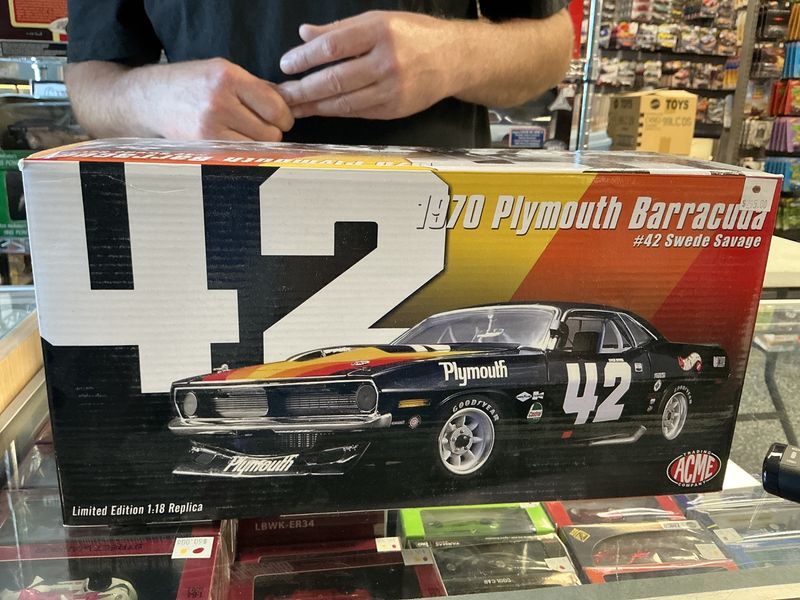 1970 Plymouth barracuda number 42 Swede savage