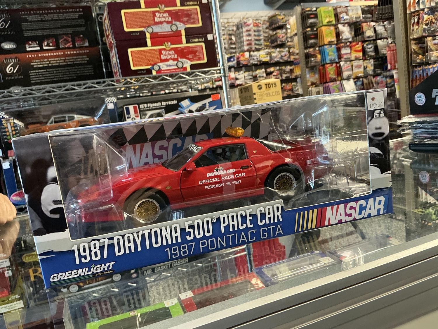 1987 Daytona 500 race car red