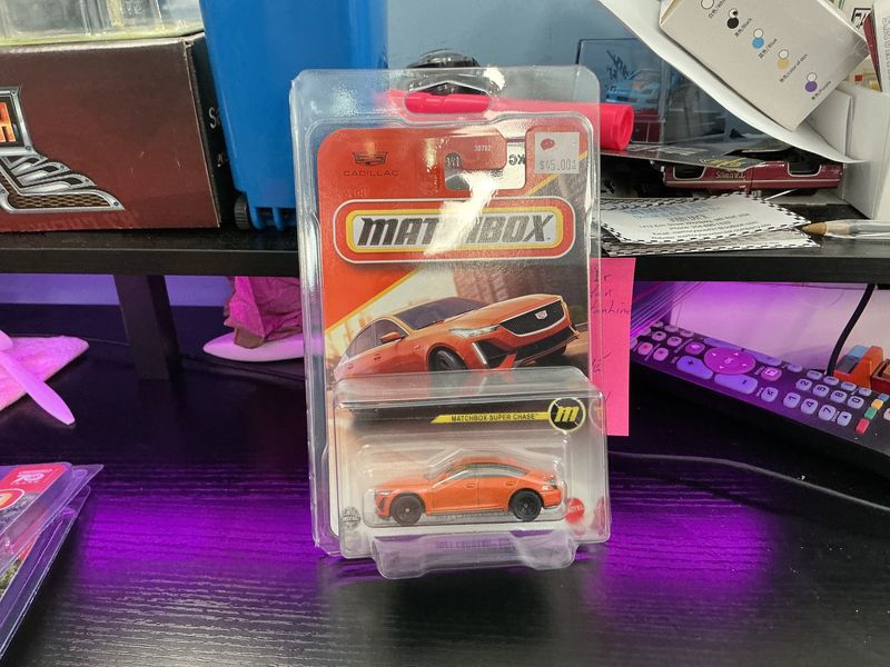 Matchbox 2021 Cadillac CT 5V orange