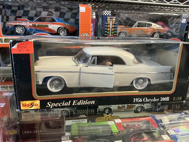 1956 Chrysler 300 B white