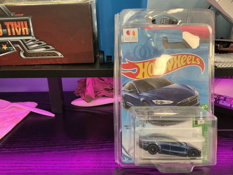 Tesla model S blue