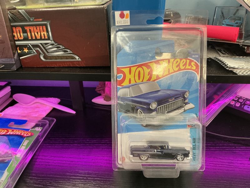 55 Chevy Bel Air blue