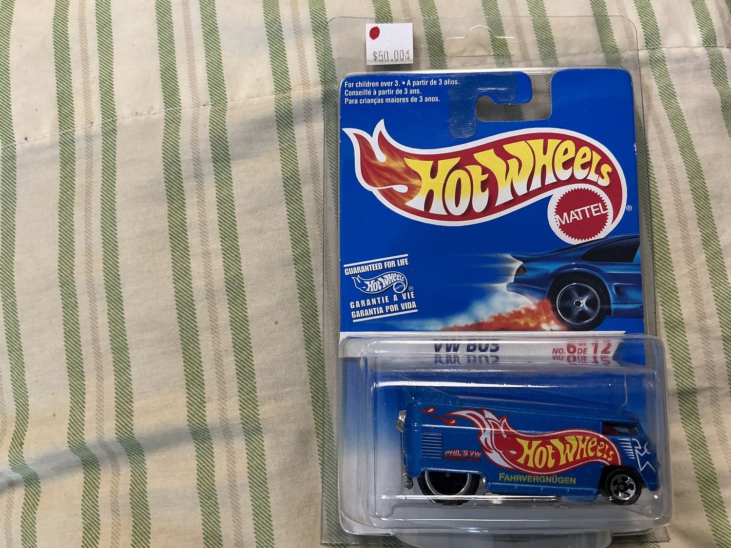 VW bus hot wheels blue