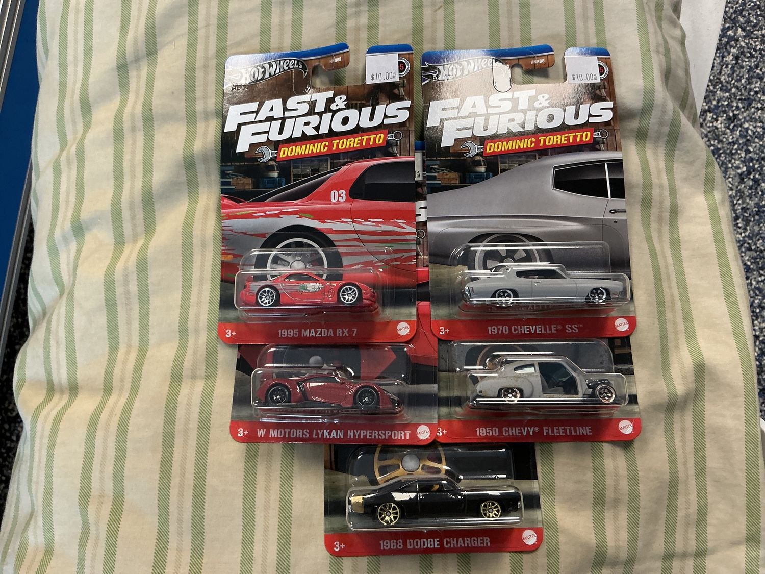 Dominic Toretto set 1 to five