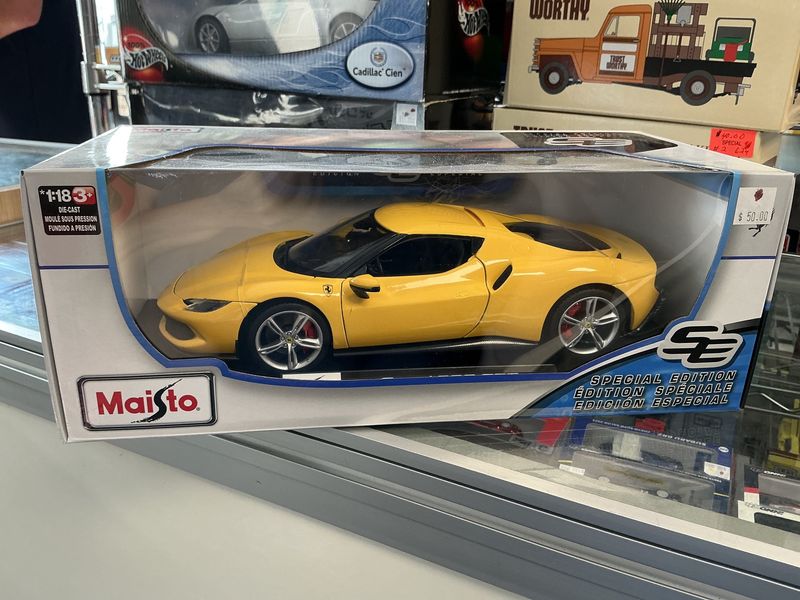 Ferrari 296GTB yellow