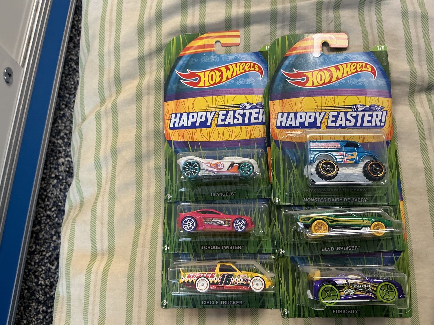 Happy Easter hot wheels set one to six
