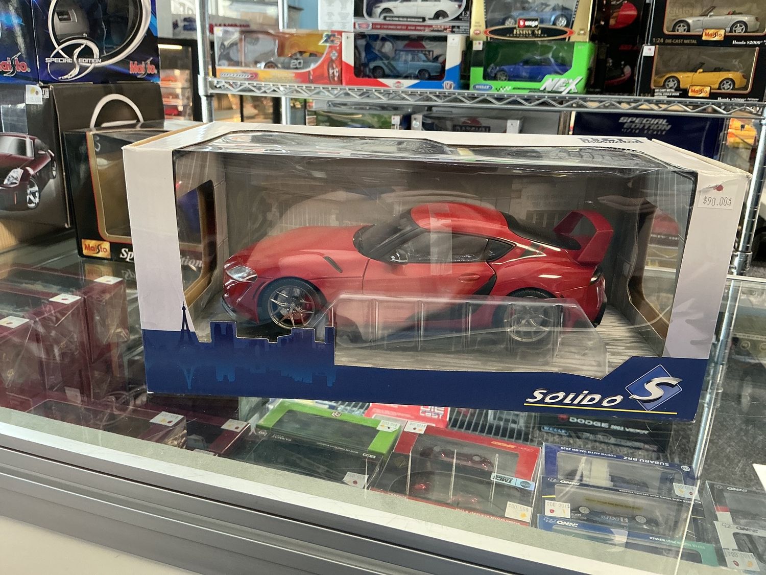 Toyota GR supra streetfighter red