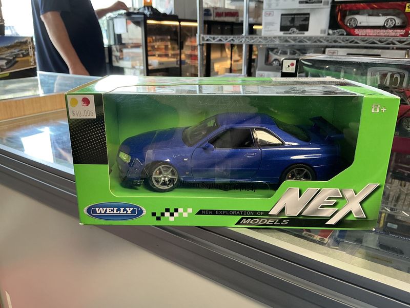 Nissan skyline GTRR 34 blue