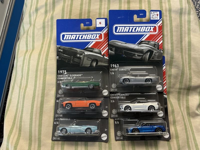 Matchbox set one to six