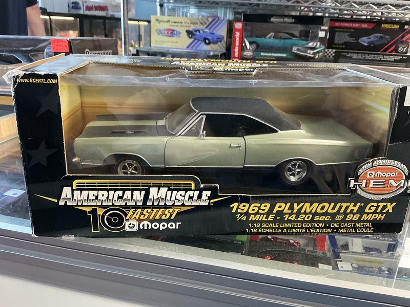 1969 Plymouth GTX olive green