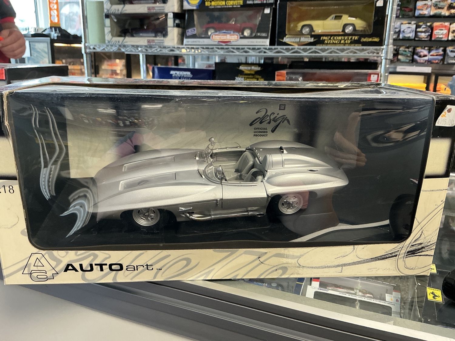 1959 Corvette stingray, silver