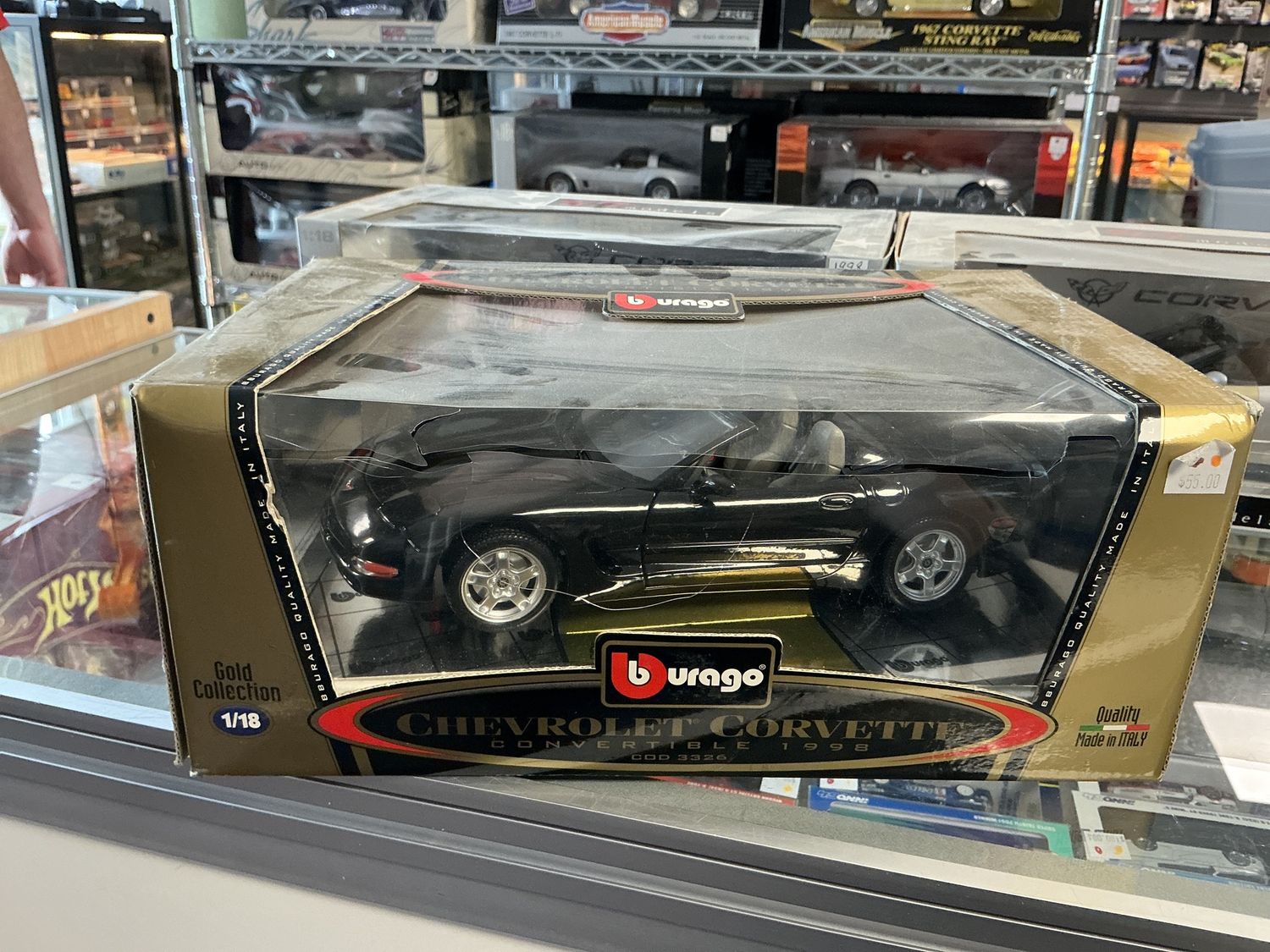 Chevy Corvette convertible black
