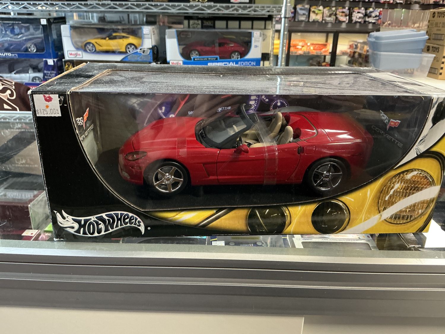 C6 Chevy Corvette convertible red