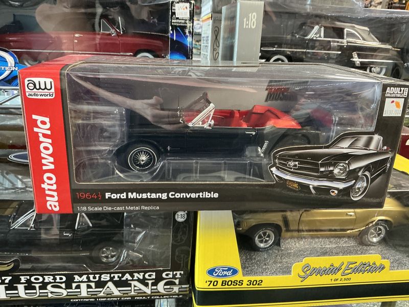 19 64 1/2 Ford Mustang convertible black