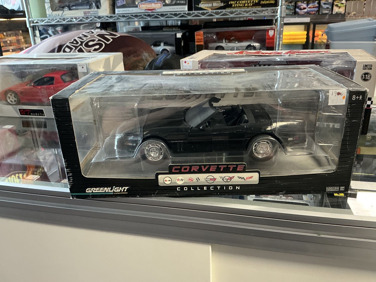 1986 Corvette convertible, black