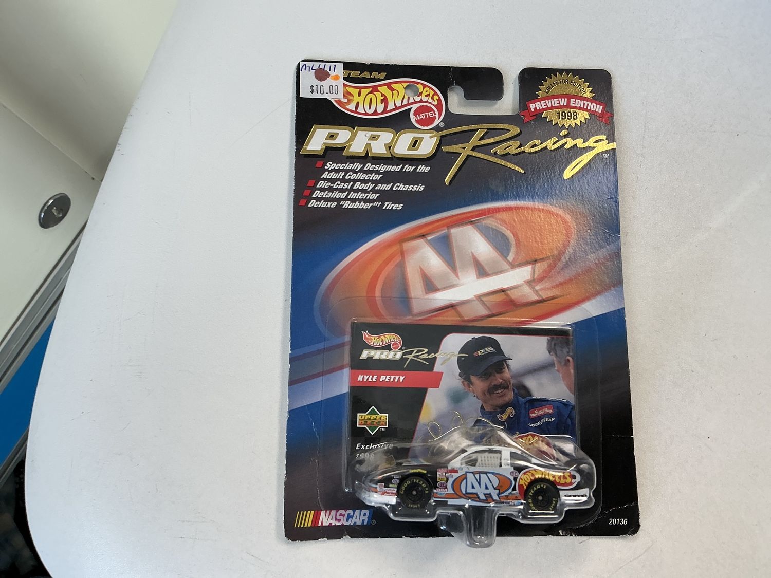 Kyle Petty 44 hot wheels white 1998