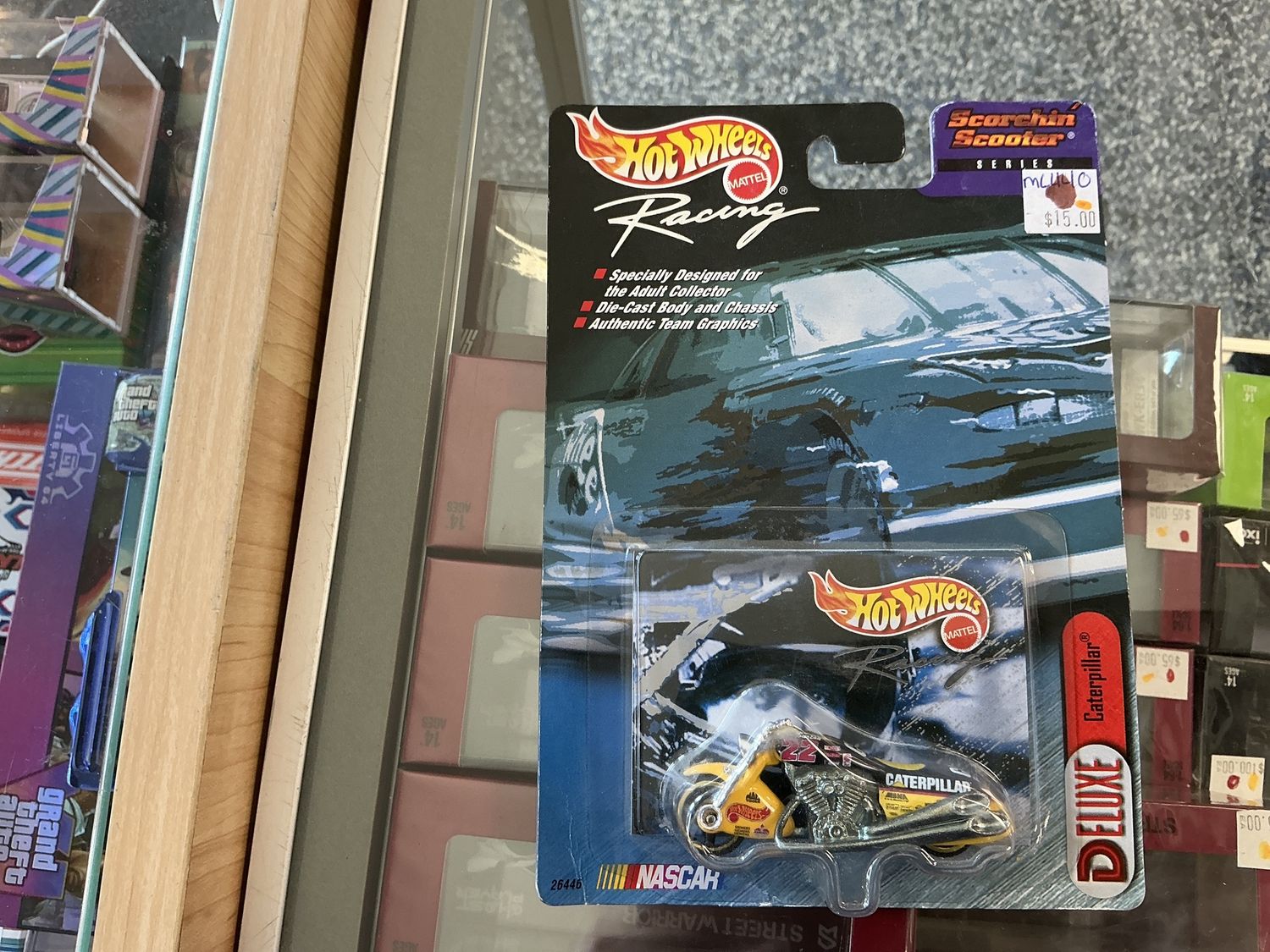 Hot wheels racing motorcycle caterpillar