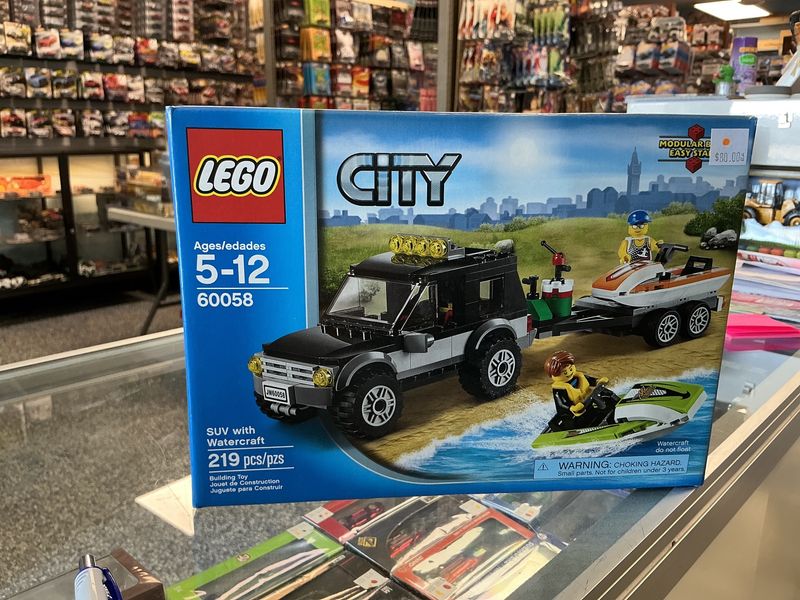 Lego city SUV with watercraft retired