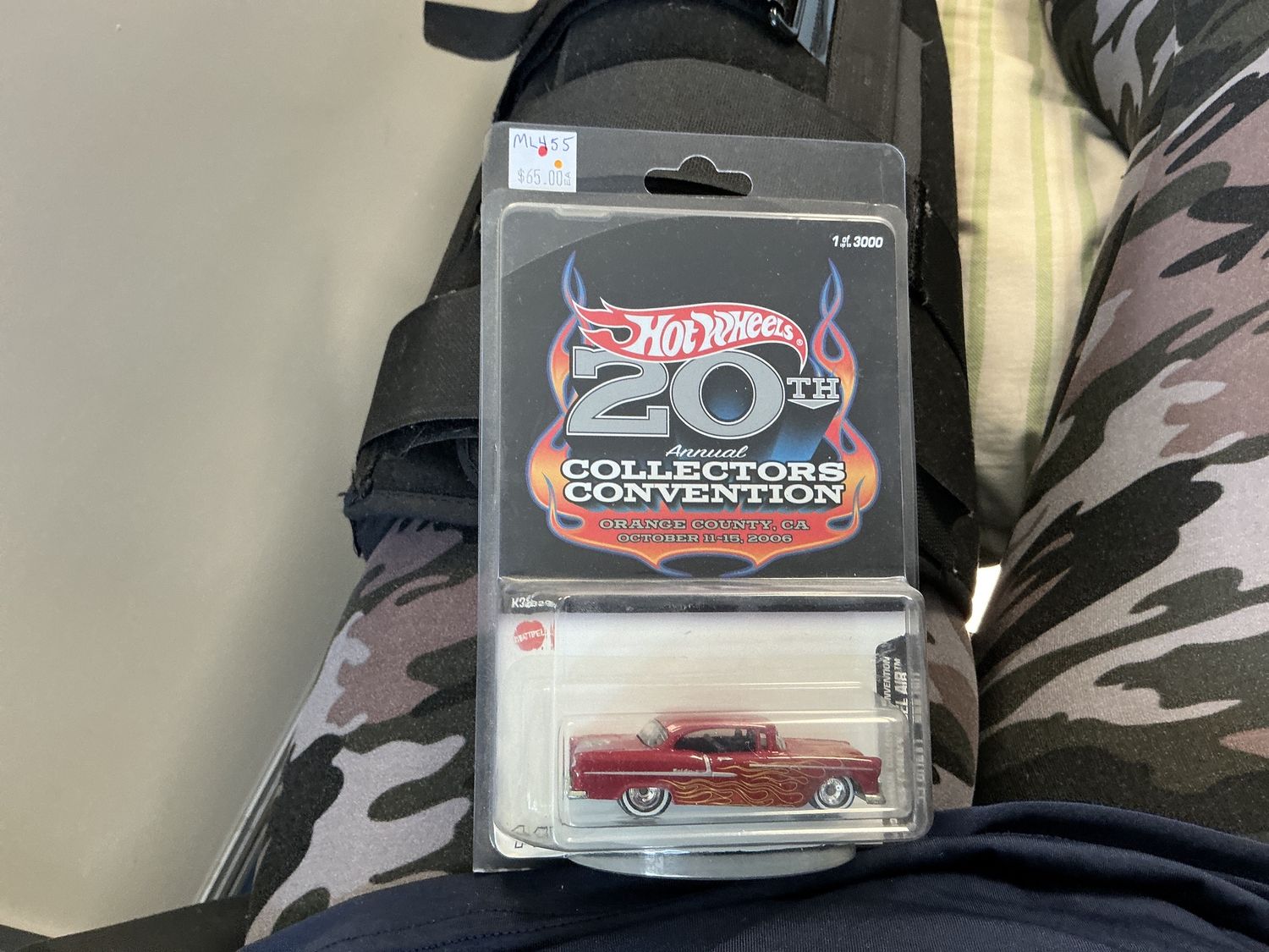 1955 Chevy Belair red 20th hot wheels collectors convention