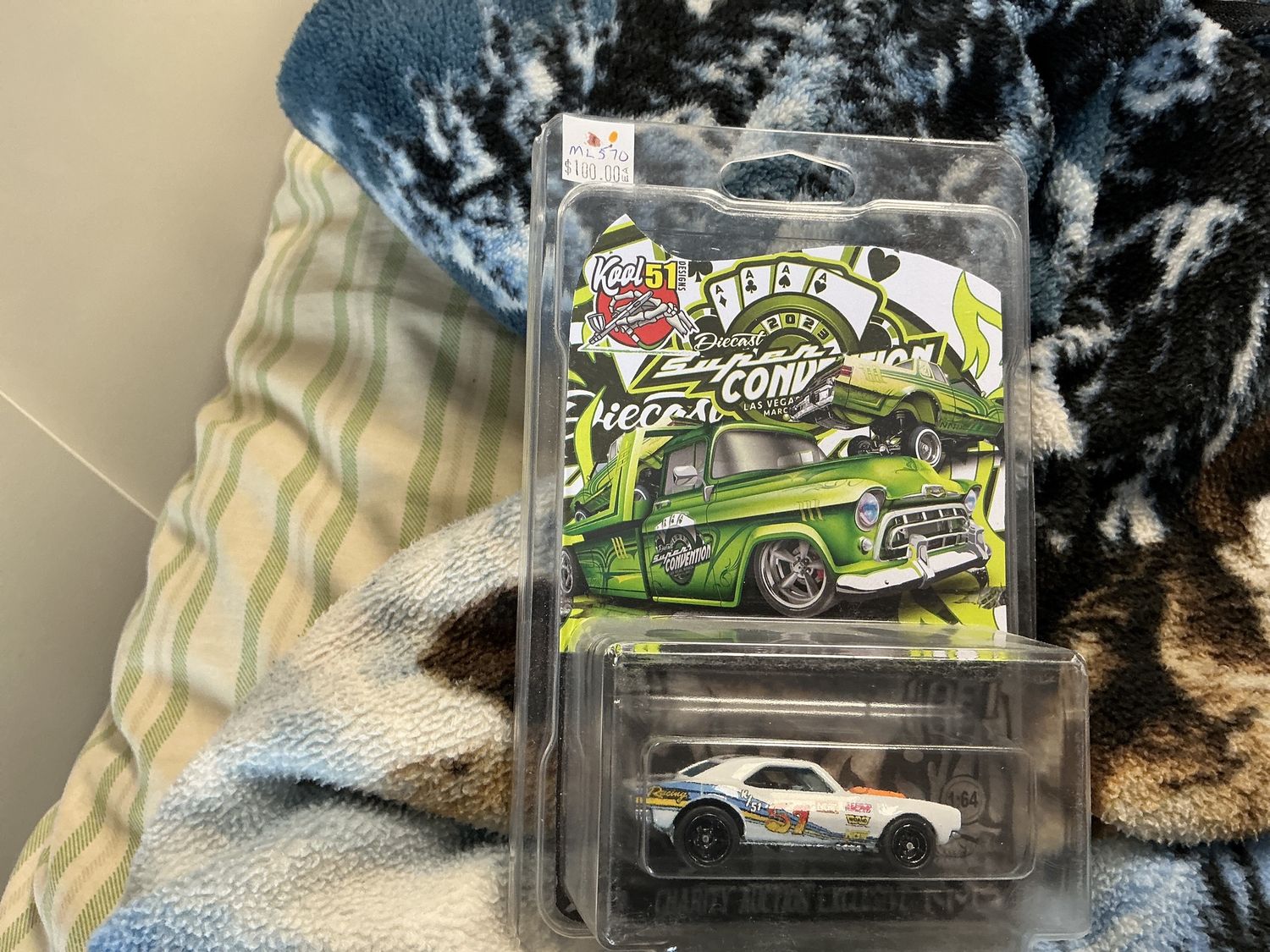 Charity auction exclusive white Camaro