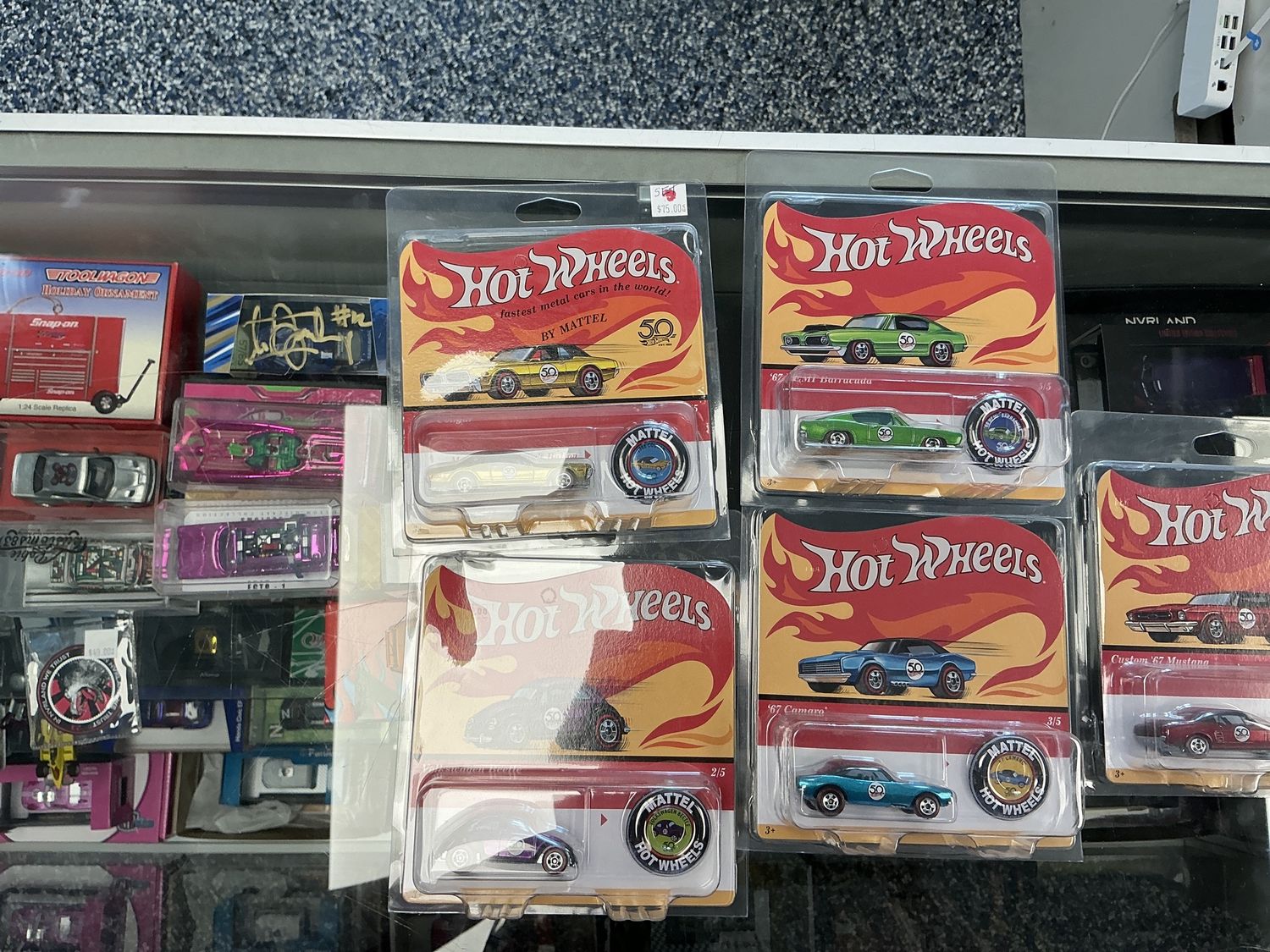 Hot wheels 50th anniversary one to five set