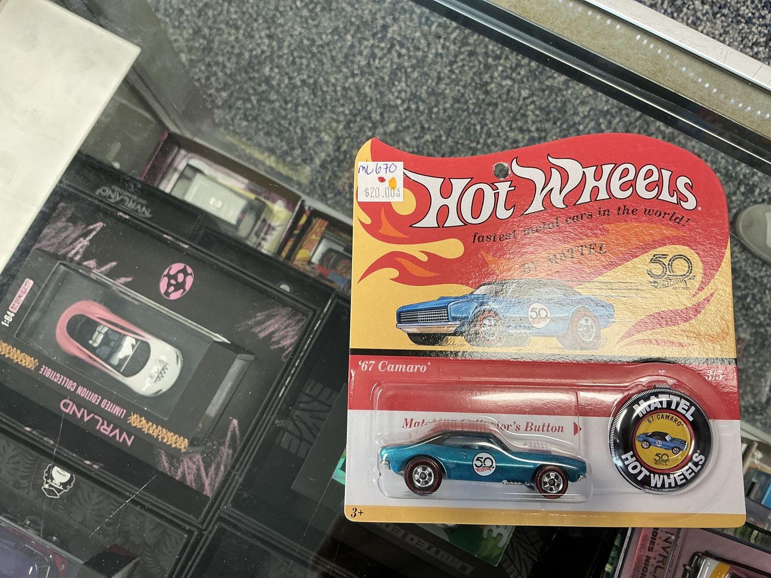 50th anniversary in 1967 Camaro teal blue
