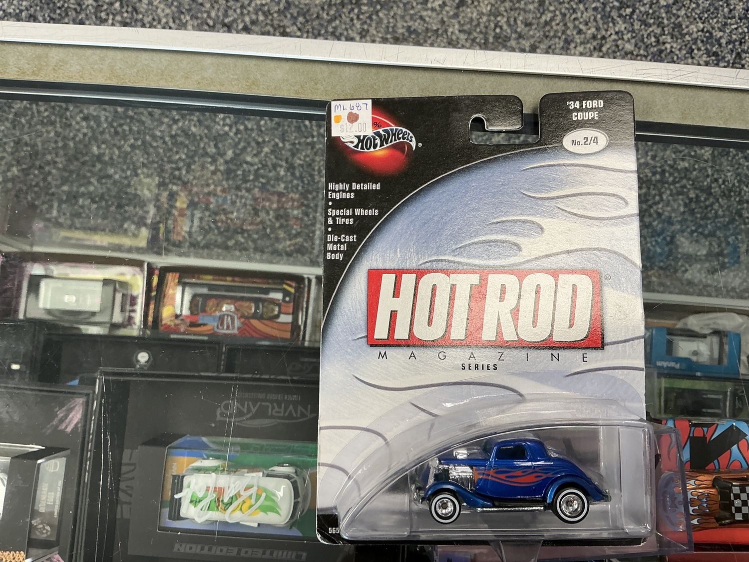 Hot rod 1934 Ford coupe blue