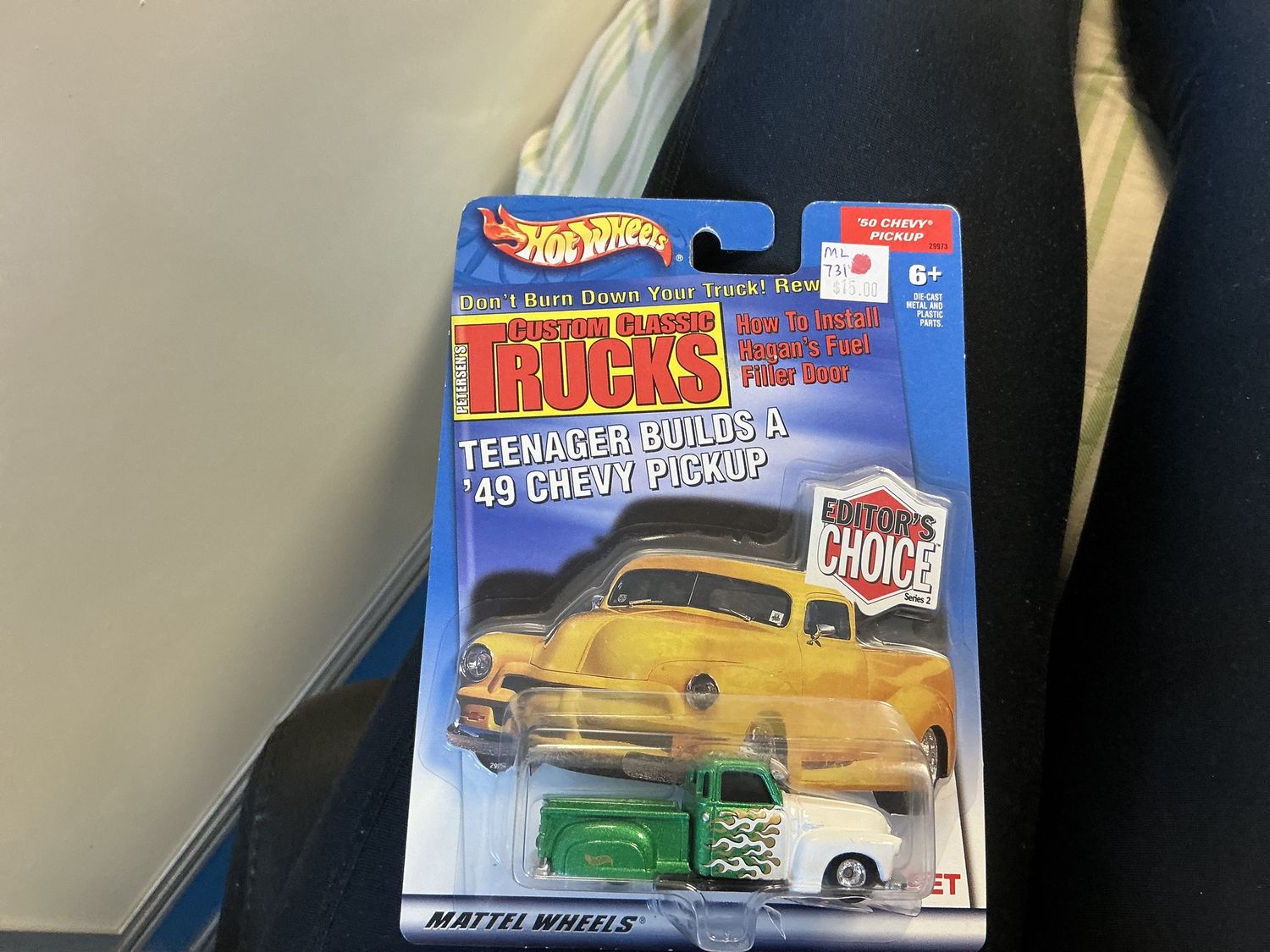 Custom classic trucks 1950 Chevy pick up green and white