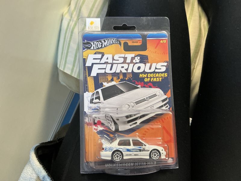 Hot wheels decades of fast Volkswagen Jetta, MK three